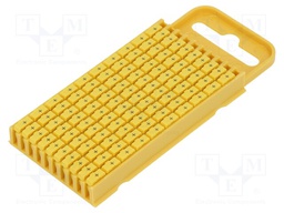 Markers for cables and wires; Label symbol: +; 4.3÷5.3mm; yellow