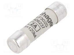 Fuse: fuse; gG,time-lag; 2A; 500VAC; cylindrical,industrial