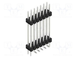Connector: pin strips; pin header; male; PIN: 14; 2.54mm; SMT; 2x7