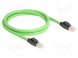 Patch cord; SF/UTP; Cat: 6a; RJ45 plug,both sides; Cu; 1m; PUR