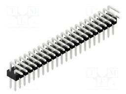 Connector: pin strips; pin header; male; PIN: 44; 2.54mm; THT; 2x22