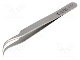Tweezers; 115mm; for precision works; Blades: curved