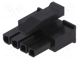 Plug; wire-wire; female; Micro MATE-N-LOK; 3mm; PIN: 4; for cable