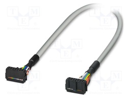 Ribbon cable with IDC connectors; Contacts ph: 2.54mm; 3m; 26AWG