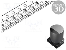 Capacitor: hybrid; SMD; -55÷125°C; Ø8x10mm; 270F; 25VDC; ±20%