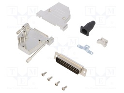 D-Sub; PIN: 25; plug; male; shielded,stamped and formed contacts