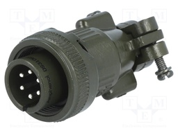 Connector: circular; Series: DS/MS; plug; male; PIN: 6; for cable