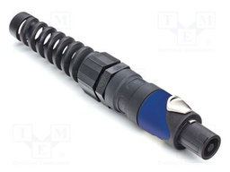 Connector: loudspeaker; plug; female; soldering; for cable; IP54
