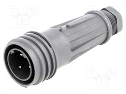 Connector: circular; plug; male; PIN: 3; EXPlora; Contacts: brass