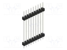 Connector: pin strips; pin header; male; PIN: 9; 2.54mm; THT; 1x9