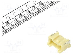 Connector: wire-board; socket; male; PIN: 4; PA; 3A; angled; SMT; 2mm
