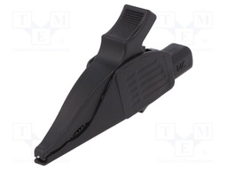 Crocodile clip; 32A; 1kVDC; black; Grip capac: max.30mm