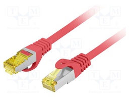 Patch cord; RJ45 plug,both sides; S/FTP; 6a; stranded; Cu; LSZH
