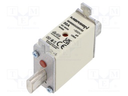 Fuse: fuse; gG; 50A; 500VAC; 250VDC; ceramic,industrial; NH000