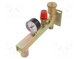 Safety group; max.3bar; central heating systems; 0÷90°C