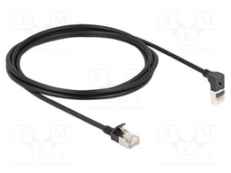 Patch cord; S/FTP; Cat: 6a; RJ45 plug,RJ45 up angled plug; 2m