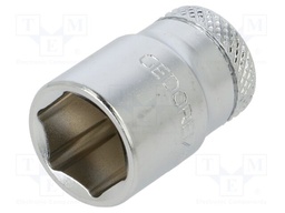 Wrench tip; 6-angles,socket spanner; 12mm; 1/4"; tool steel