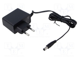 Power supply: switching; mains,plug-in; 12VDC; 1.5A; 18W; 85%