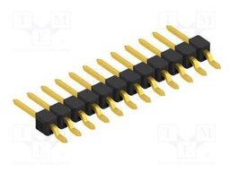 Connector: pin strips; pin header; male; PIN: 12; 2.54mm; SMT; 1x12