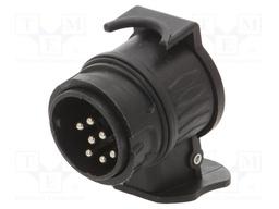 Connector: automotive; adapter; nickel plated; 12VDC; 13/7
