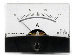 Meter: mounting; on panel; 4 screws on the meter's rear; Class: 2