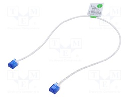 Patch cord; RJ45 plug,both sides; U/UTP; 6a; Cu; white; 0.5m