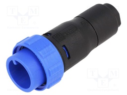 Connector: circular; plug; male; PIN: 2; w/o contacts; for cable