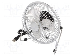 Fan: DC; 3W; 5V; Ø: 150mm; Len: 1m; 190x185x100mm; Plug: straight