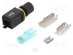 Plug; RJ45; PIN: 8; Cat: 6a; shielded; Layout: 8p8c; 4.5÷10mm