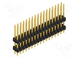 Connector: pin strips; pin header; male; PIN: 34; 2.54mm; THT; 2x17