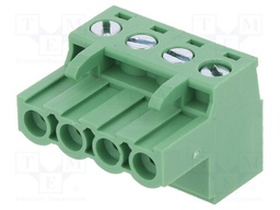 Pluggable terminal block; 5.08mm; ways: 4; straight; plug; female