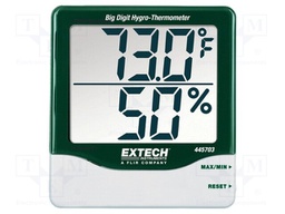 Thermo-hygrometer; -10÷60°C; Accur: ±1°C; 10÷99%RH; Unit: °C,°F