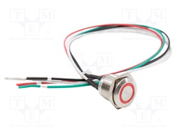 Switch: vandal resistant; SPST-NO; 2A/48VDC; IP65; OFF-(ON); RGB