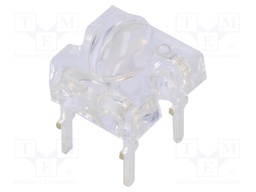 LED Super Flux; oval; 7.62x7.62mm; pink; 3000÷4200mcd; 2.8÷3.6V