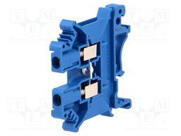 Splice terminal: rail; 0.2÷2.5mm2; ways: 1; terminals: 2; blue; 800V