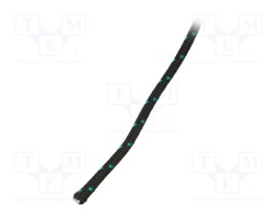Rope; polypropylene; Ørope: 4mm; L: 100m; with a core; black