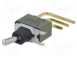 Switch: toggle; Pos: 2; SPDT; ON-ON; 6A/125VAC; Leads: for soldering