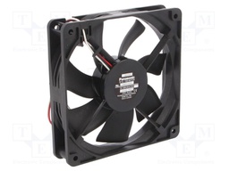 Fan: DC; axial; 12VDC; 120x120x25mm; 98m3/h; 26.5dBA; ball bearing