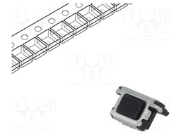 Microswitch TACT; SPST; Pos: 2; 0.015A/15VDC; SMT; none; 3N; 0.95mm