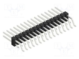 Connector: pin strips; pin header; male; PIN: 32; 2.54mm; SMT; 2x16