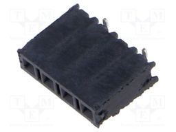 Connector: pin strips; female; PIN: 4; 2.54mm; gold-plated; SMT
