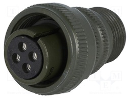 Connector: circular; Series: DS/MS; plug; female; PIN: 4; for cable