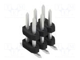 Connector: pin strips; pin header; male; PIN: 6; 2mm; SMT; 2x3; 100V