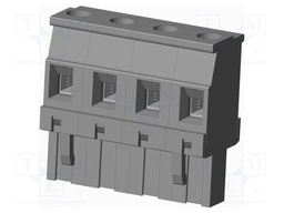 Connector: pluggable terminal block; plug; female; angled 90°