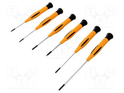 Kit: screwdrivers; precision; Phillips,slot,Torx®; 6pcs.