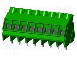 Connector: PCB terminal block; terminal; Plating: tinned; on PCBs