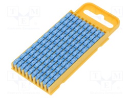 Markers for cables and wires; Label symbol: 6; 4.3÷5.3mm; blue