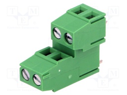 PCB terminal block; angled 90°; 5.08mm; ways: 4; on PCBs; 2.5mm2