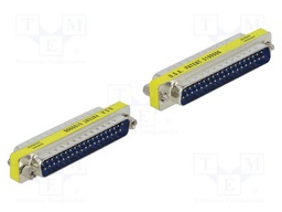 Adapter; D-Sub 37pin plug,both sides; connection 1: 1