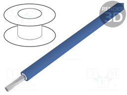 Wire; EN50618,H1Z2Z2-K; stranded; Cu; 6mm2; blue; 1/1kV; Class: 6